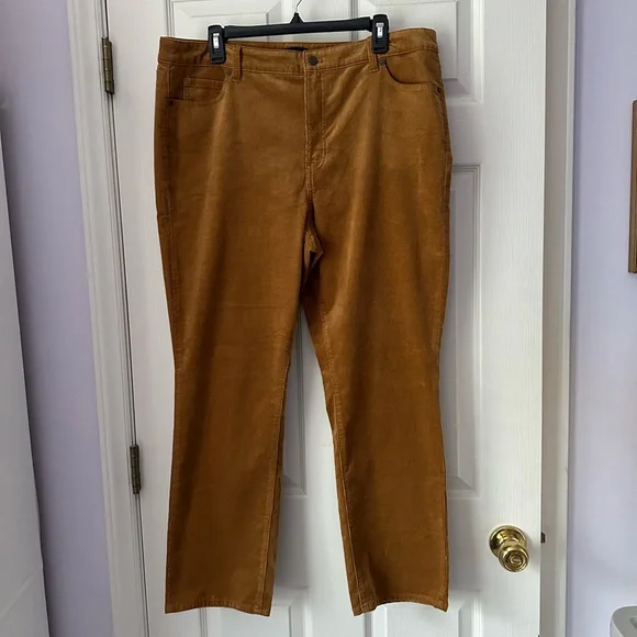 Talbots STRETCH CORDUROY STRAIGHT LEG PANTS - Picture 1 of 9
